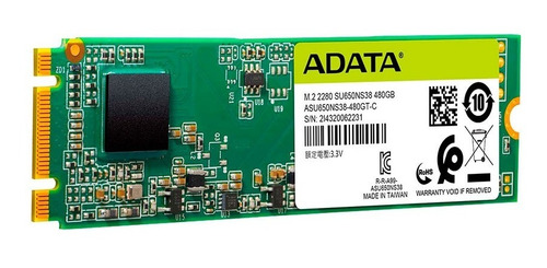 Imagen 2 de 5 de Disco De Estado Solido Ssd 480gb M2 Adata Su650 3d