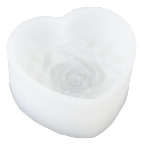 Fabricação De Velas Com Padrão De Silicone, Rosa Em Forma De