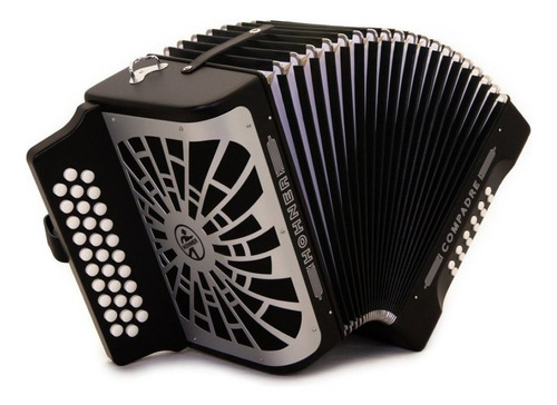 Acordeon Hohner Compadre, Diat.fa-sib-mib Negro A48421