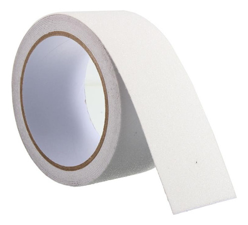  Cinta Adhesiva Antideslizante Blanca 50mm X 5mts Pisos  