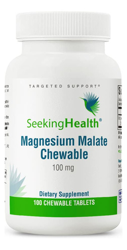 Seeking Health Malato De Magnesio Masticable | 100 Mg De Mag