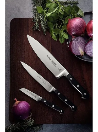 Juego De 3 Cuchillos Tramontina Century Set Cocina - Rex