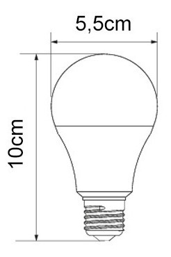 Lampada Led Bulbo A55 7w Branco Frio 6500k Biv E27 Galaxy