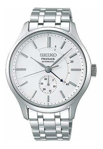 Seiko Mens Presage  Zen Garden  Reloj De Acero Con Esfera Bl