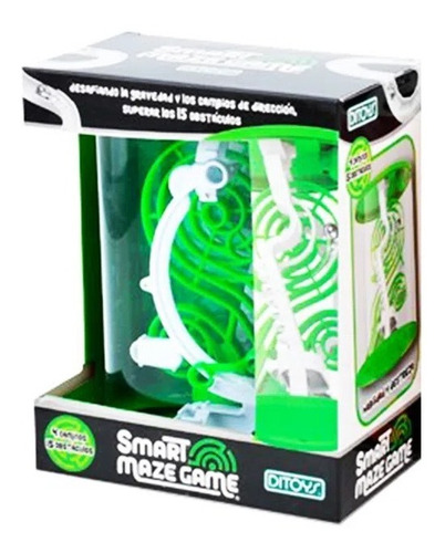 Juego Smart Maze Game 15 Obstáculos Verde Ditoys 2340 (2260)