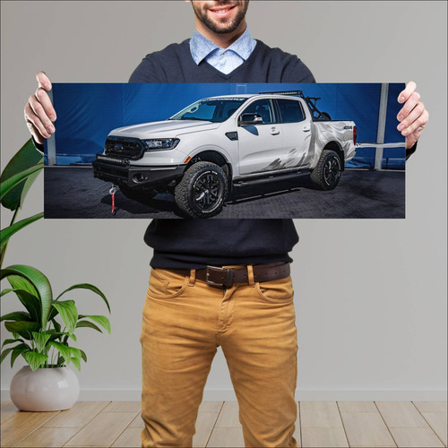 Cuadro 30x80cm Auto 2019 Ford Ranger Lariat Supe 316