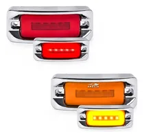 Comprar Plafón 5 Led Rectangular Gel Bisel Cromado Lateral Camión