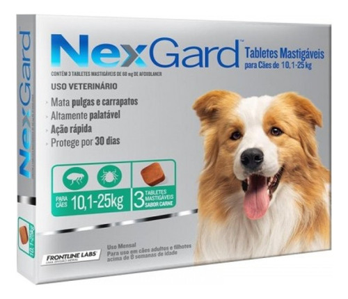 Nexgard 10kg-25kg Caja X3 Unidades 