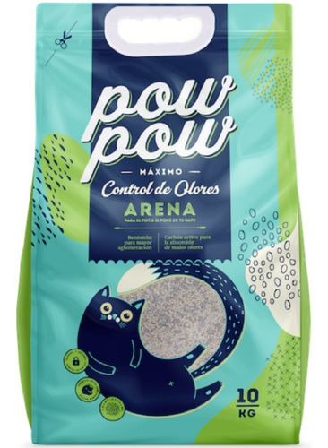 Powpow 10kg Arena Aglomerante 99% Libre De Olores