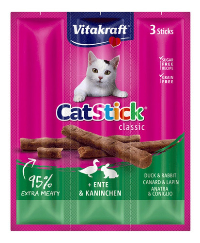 Vitakraft Gatos Stick Pato Y Conejo 3 Un