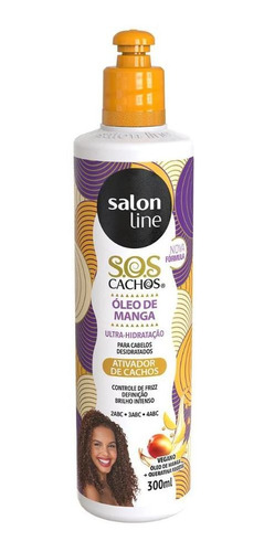 Ativador Sos Cachos Óleo Manga Hidratação Salon Line 300ml