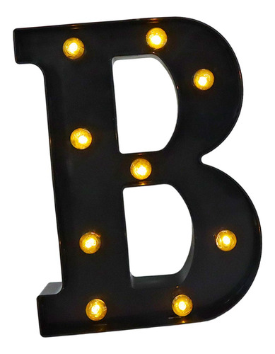 Letrero Con Letras Del Alfabeto B 6,26x8,58x1,57 Pulgadas