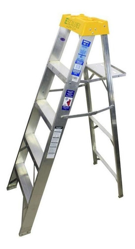 Escalera Aluminio Escalumex 4 Peldaños 1.52mts Tsp-5 Tipo Ii