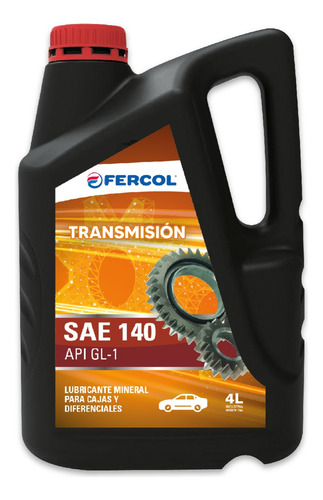 Aceite Transmision 140 Caja 4l Fercol Camion Auto Zona Norte