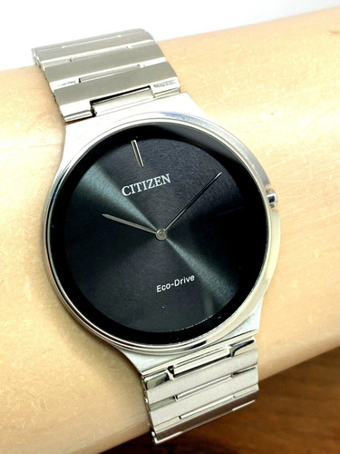 Citizen Stiletto Stainless Black Dial Ar3110-52e .. Dcmstore Color de la correa Plata Color del bisel Plata Color del fondo Negro