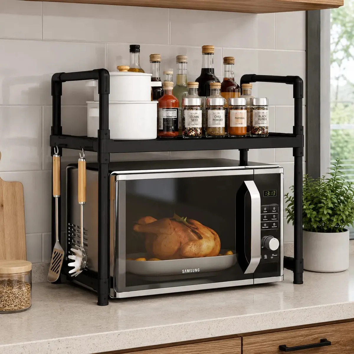 Estante Organizador Cocina Microondas Mueble Mesada