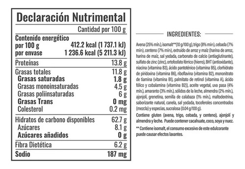 Granola Branli Sin AzĂșcar Original 300g
