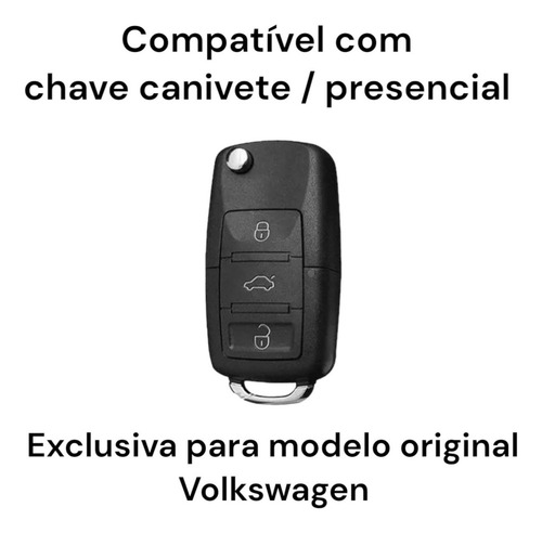 Funda Llave Navaja 3 Botones Vw Up Gol Fox Golf Jetta Fusca