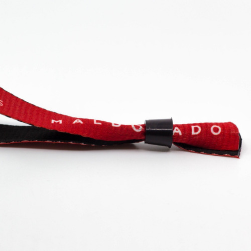 Imagen 3 de 9 de Pulseras Seguridad Poliester Negras Full Print Pack 500u