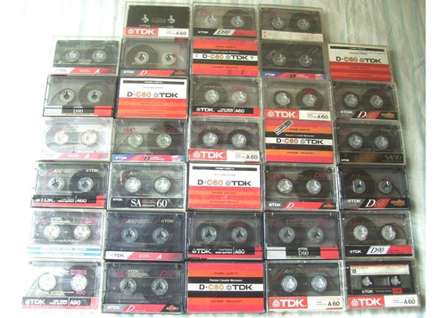 6 Cassettes Audio Tdk Japoneses Originales