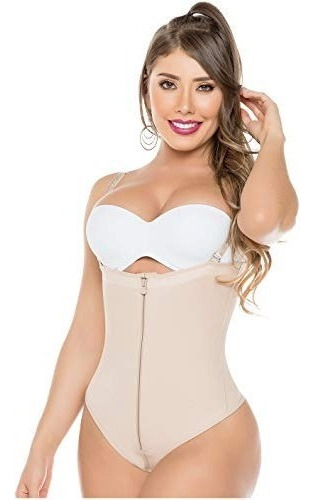 Fajas Colombianas Salome 0212 Body Suit Talla Tanga Reductor