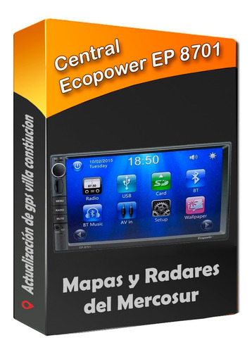 Actualización Gps Estereo  Ecopower Ep 8701 Wince Mapas Igo