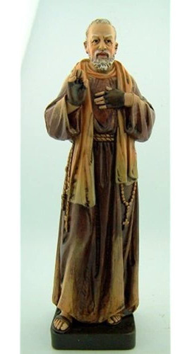 Milagros Patron Saint Padre Pio Pius Resin Statue Figurilla,