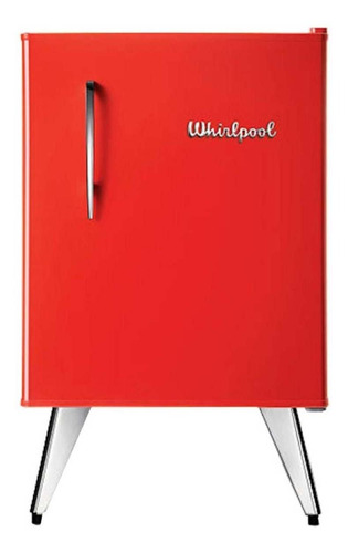 Imagen 2 de 4 de Heladera A Gas Minibar Whirlpool Wra09 Roja 76l 220v
