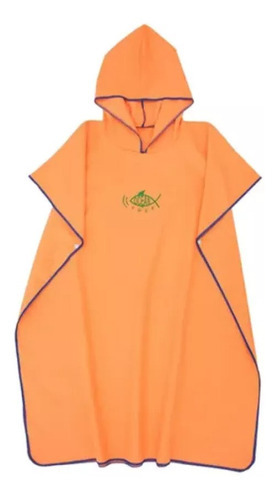 Poncho Con Capucha, Bata Cambiante Para Hombres Y Mujeres, Nombre Del Diseño 110x90cm Color Naranja