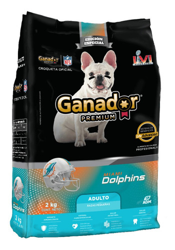 Alimento Ganador Premium para perro adulto de raza  pequeña en bolsa de 2kg