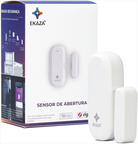 Sensor Inteligente De Abertura Porta E Janela Zigbee Ekaza