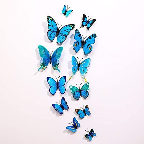 24pcs Mariposa Tatuajes De Pared - 3d Mariposas Decoración D