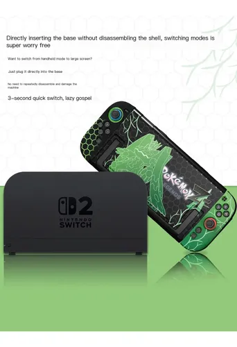 Switch Oled Kit Pokémon Z-a Estojo Capa E Caixa De Jogos