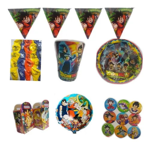 Dragon Ball Goku Artículos Fiesta Paquete 10 Niños Dragon Ball Goku Artículos Fiesta Paquete 10 Niños
