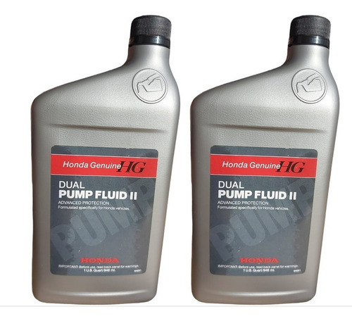 Aceite Para Diferencial Dual Pump Fluid Ii Crv Original 2pz