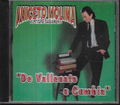 Aniceto Molina Album De Vallenato A Cumbia Sello Leader Cd