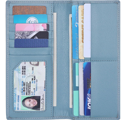 Rfid Blocking Ultra Slim Real Leather Credit Card Holder