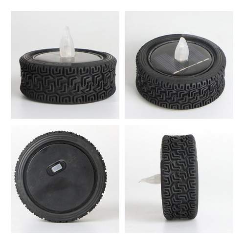 6 Piezas Led Velas Solares Velas Tealight Velas Luz Nocturna