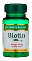 Comprar Nature's Bounty Biotina 1000 mcg, 100 Tabletas, la biotina ayuda a apoyar el metabolismo energético y también ayuda a mantenerla salud del cabello, la piel y las uñas.