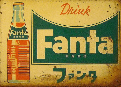 Cartel De Chapa Vintage Fanta 20x30  Crush Mirinda