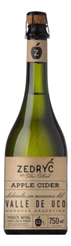 Sidra Zedryc Apple Cider Del Valle De Uco 750 Ml 