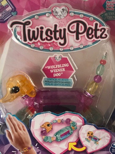 Twisty Petz Perla Lenticular Wolfbling Wiener Dog Bead Pets (Usado)