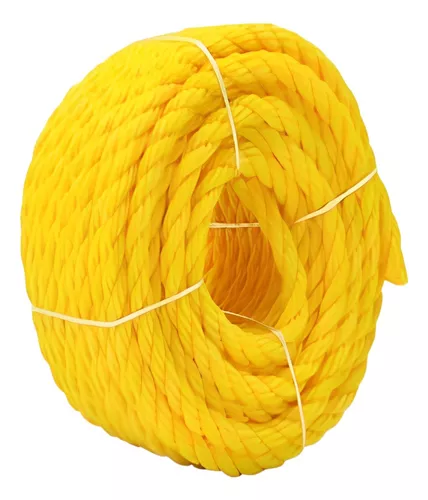 Mecate De Polipropileno De 1/4 (6mm) X 100m Amarillo