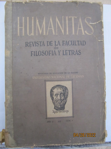 Humanitas Revista De Filosofia Y Letras Tucuman Nº6 1955