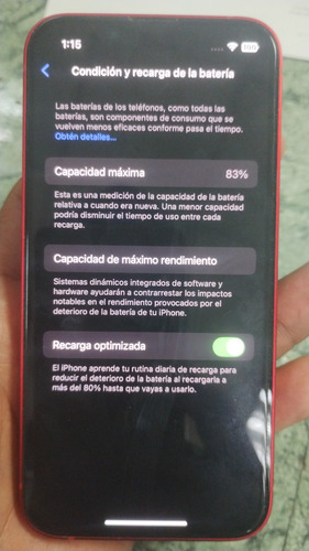 Iphone 13 Mini Libre Funda De Regalo Rojo (Usado)