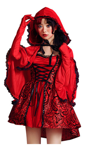 Mini Disfraz De Cosplay Gótico Para Halloween, Vestido Para