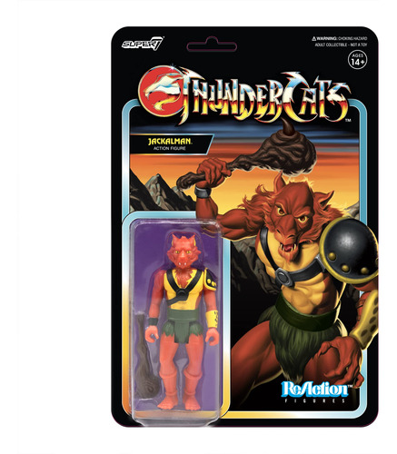 Super7 Thundercats Jackalman (variante De Juguete) Figura De