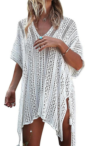 Salida De Playa Pareo Cover Up Baño Ropa Vestido Mujer