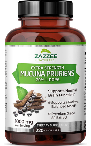 Mucuna Pruriens L-dopa Extra Strength Zazzee