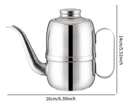 Dispensador De Aceite De Acero Inoxidable, Resistente Y